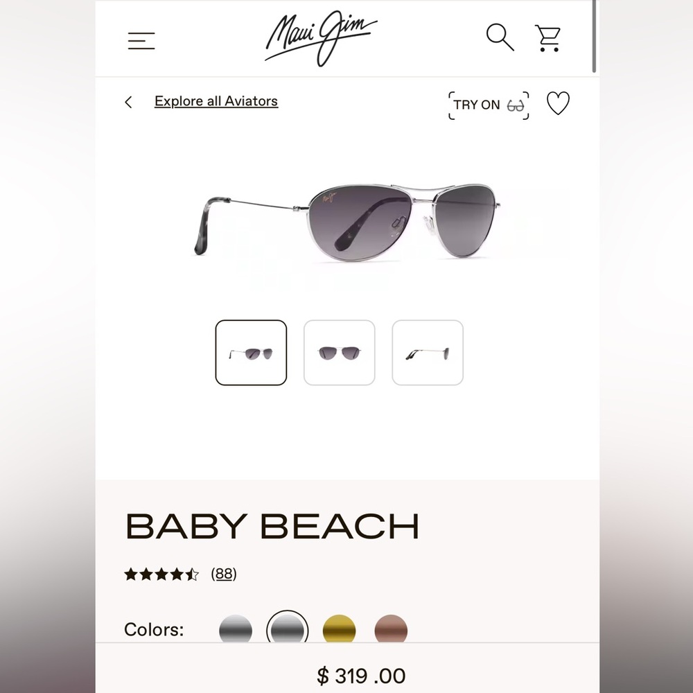 Maui Jim Baby Beach Sunglasses